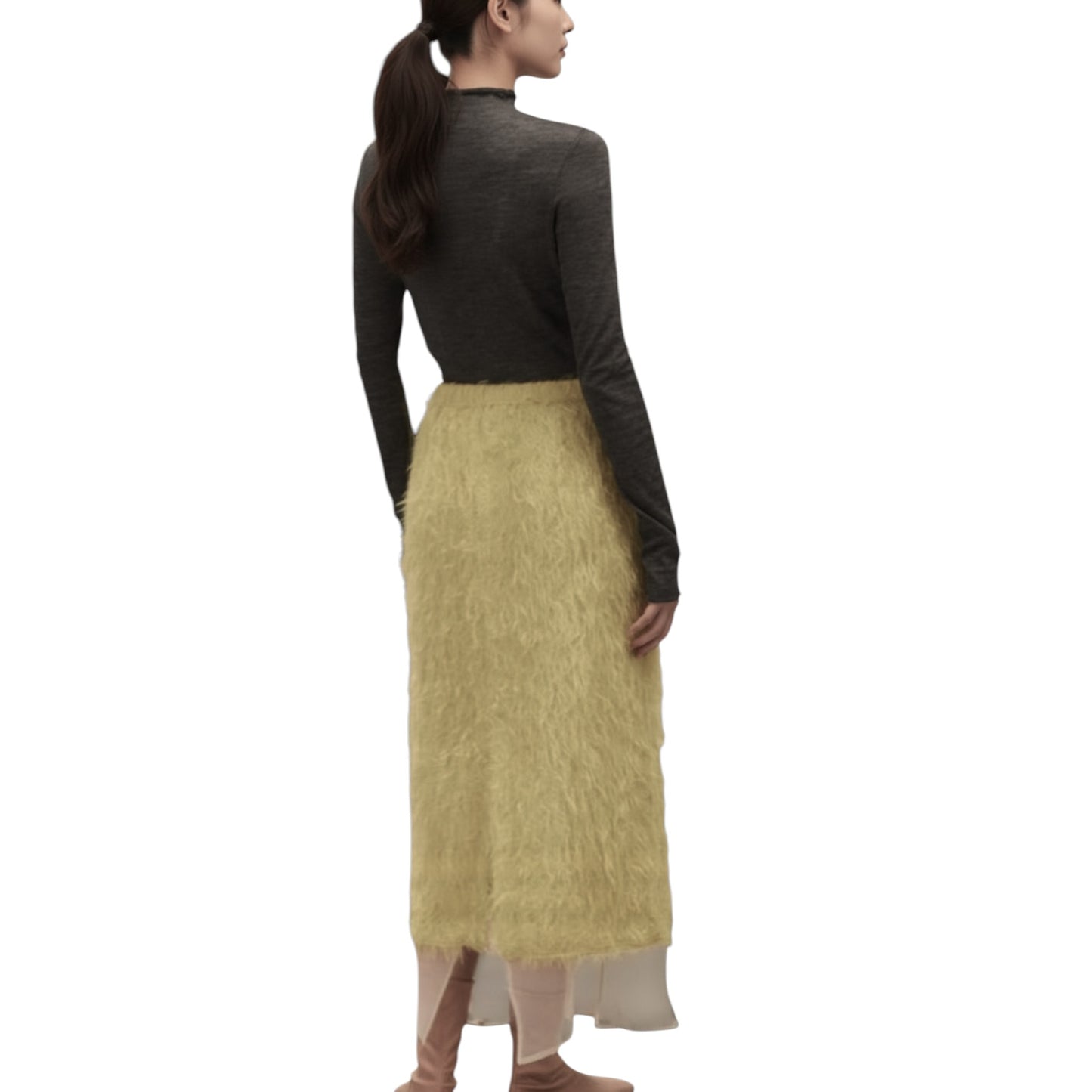 The Ethereal Movement: Fringe & Organza Layered Skirt