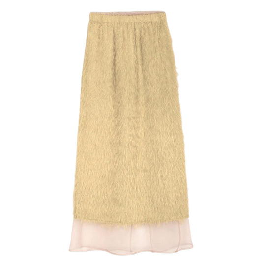 The Ethereal Movement: Fringe & Organza Layered Skirt