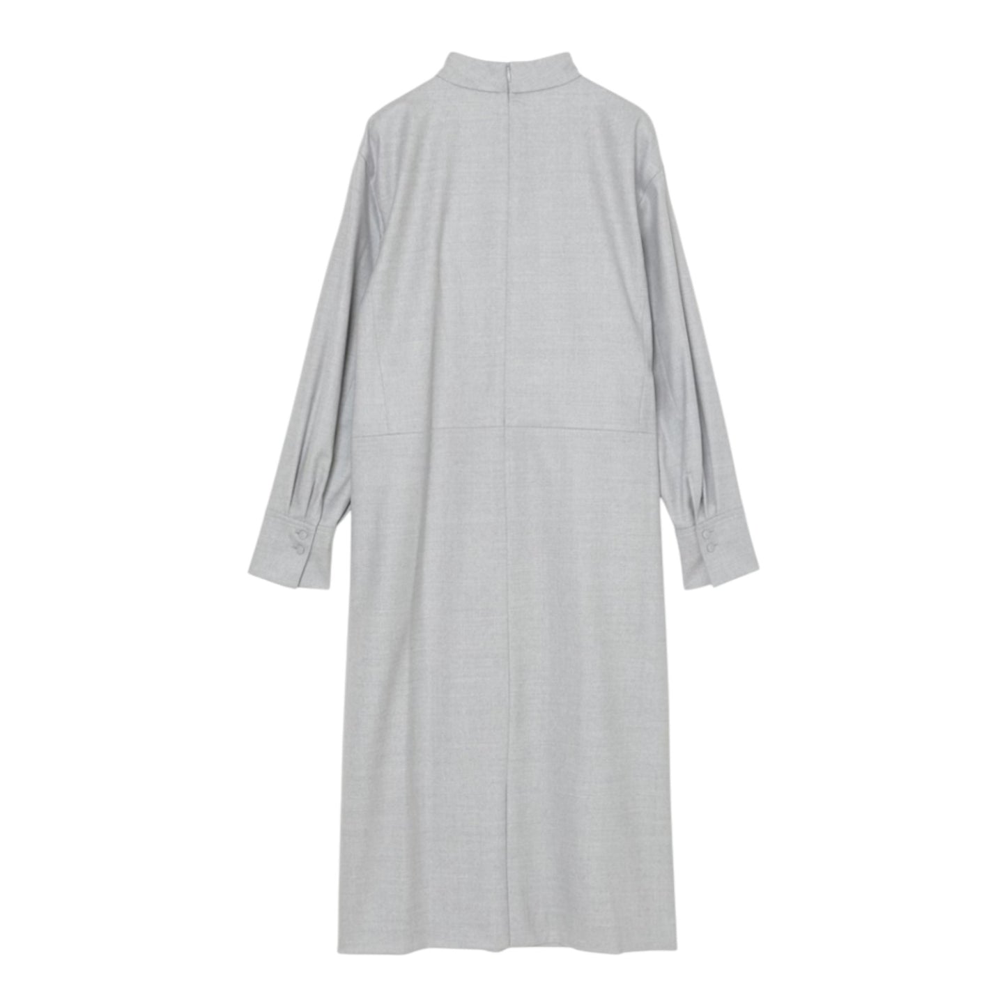 The Saxony Excellence: Structured Wool Midi Dress