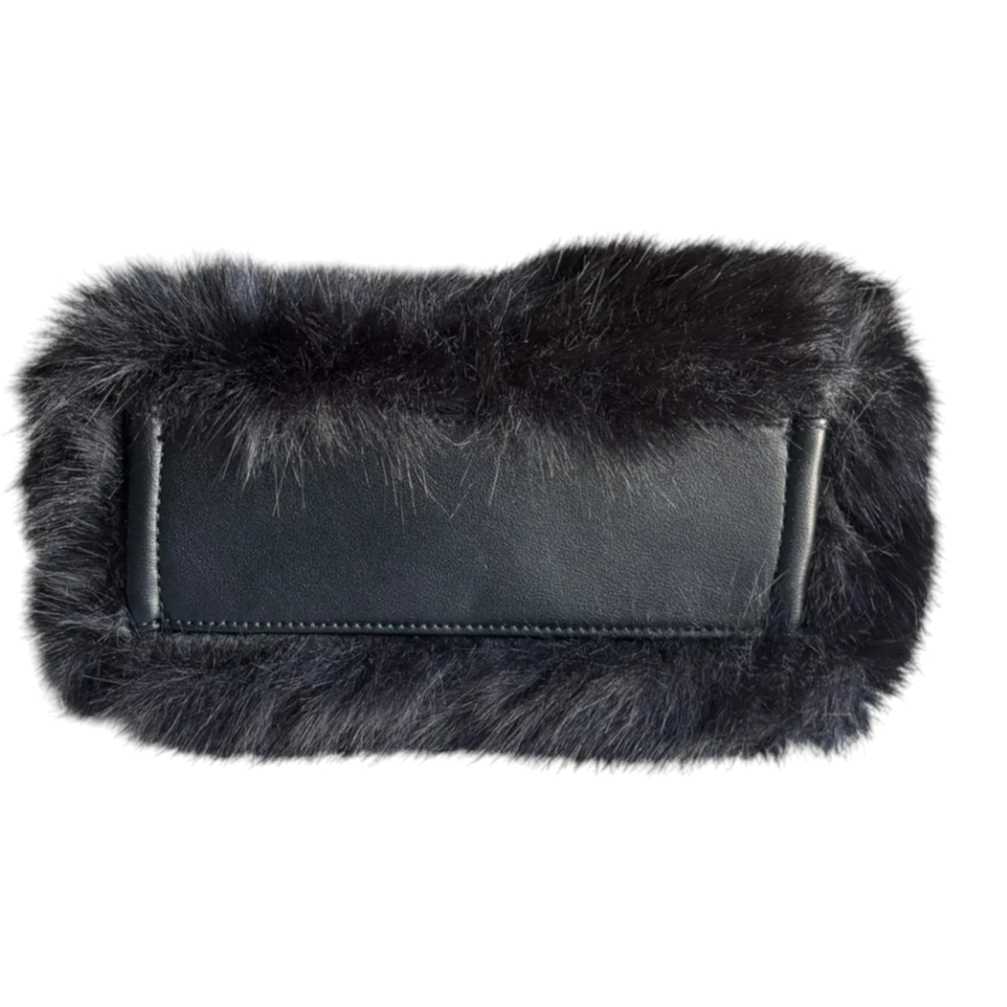 Soft Whisper, Italian Soul: The Dual-Strap Eco-Fur Handbag