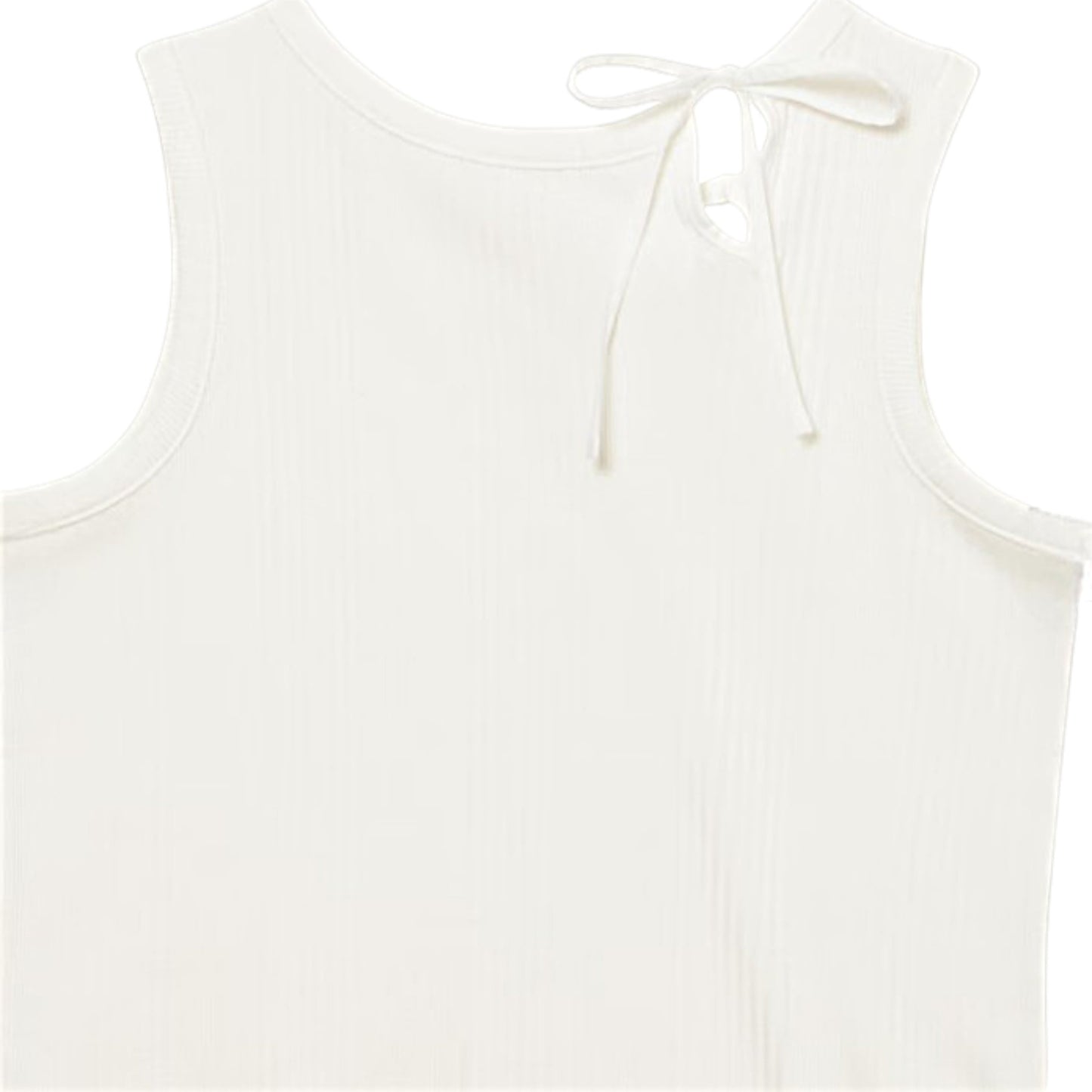 The Art of Ties: Slit Ribbon Tank Top