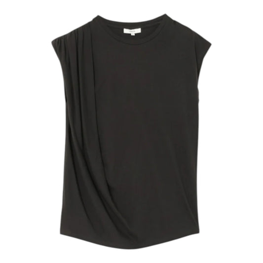 SCULPTURAL FLUIDITY: ASYMMETRIC DRAPED TOP