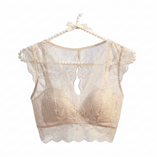 【AURÉLIA】Aureus Lace Radiance(オレウス・レース・ラディアンス)── 木漏れ日シルクの補正レースブラ ──