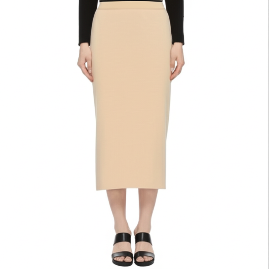 Knit Comfort Slim Midi Skirt