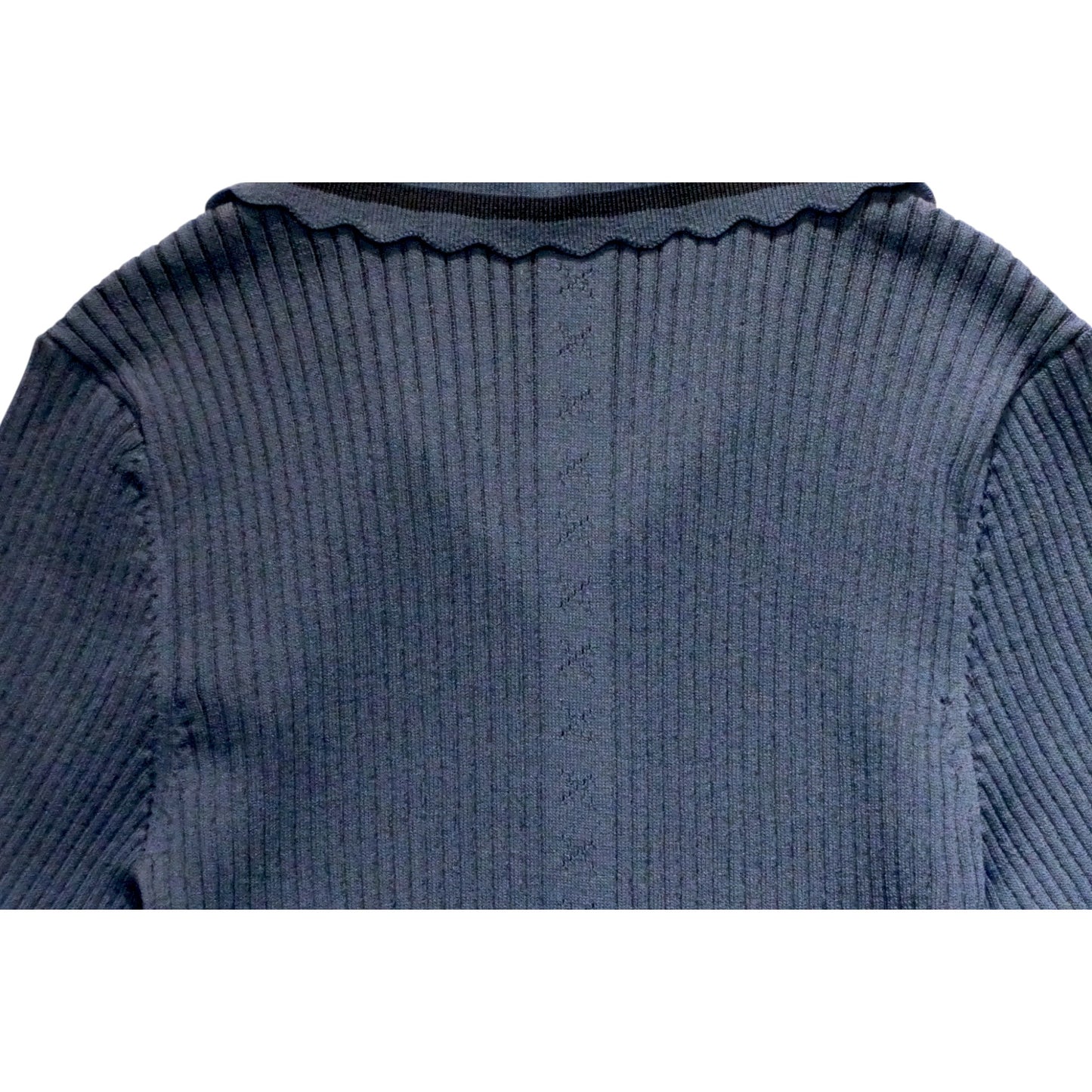 Ripple Edge Knit Polo