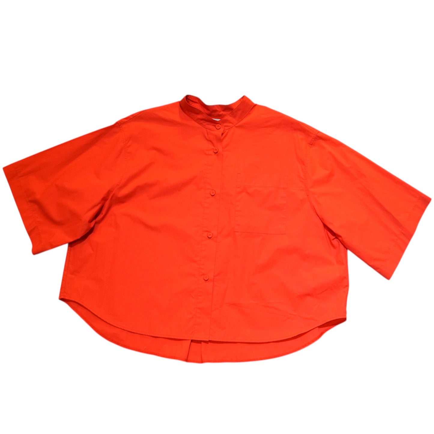 Chromatic Band Collar Blouse