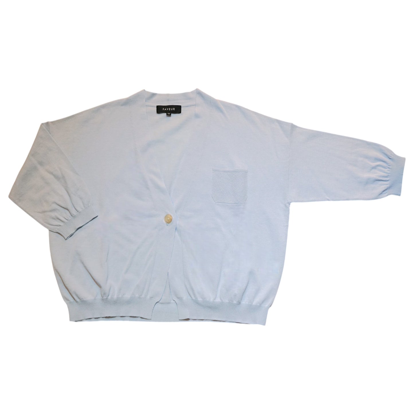 Italian Cotton Cropped Cardigan