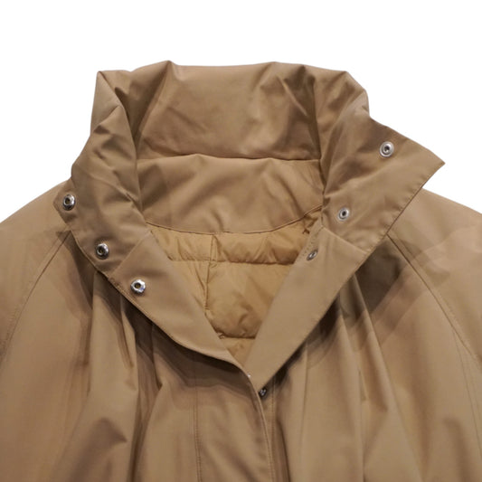 The Cocoon of Purity: VICTORIA DOWN High-Neck Coat