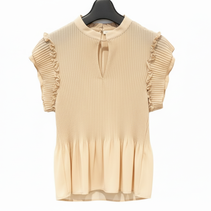 THE LUMINOUS PLEATS: BOW-TIE SHEER BLOUSE