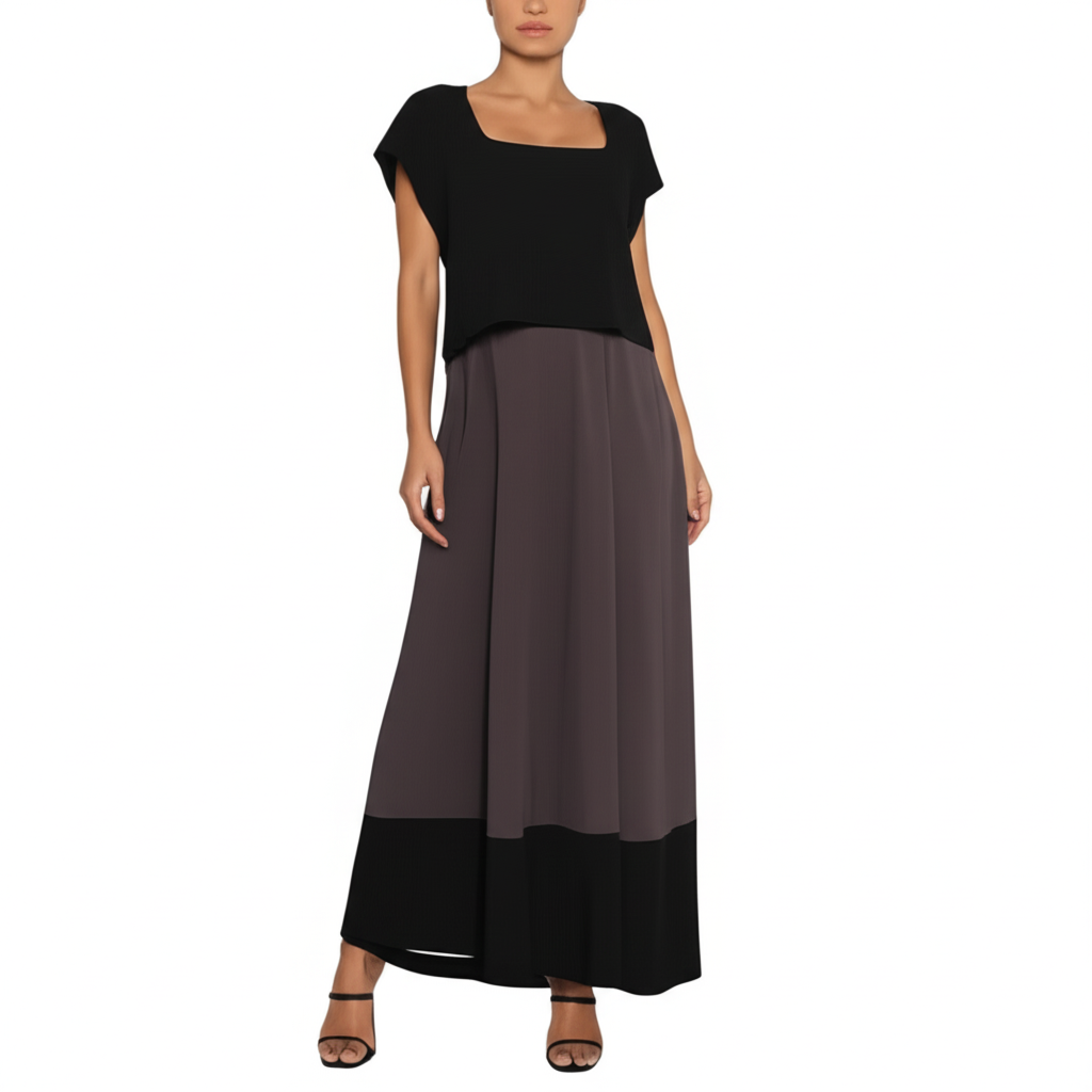 Chromatic Horizon Maxi Dress