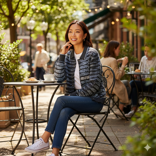 The Shimmering Feather Cardigan
