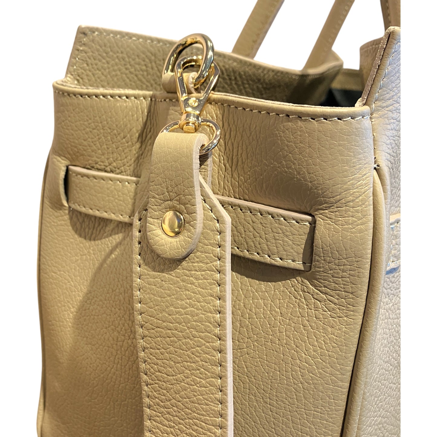 Belted Tote Bag