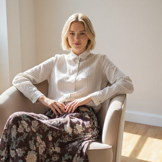 The Azure Stripe Serenade: Poetic Craftsmanship & Intimacy