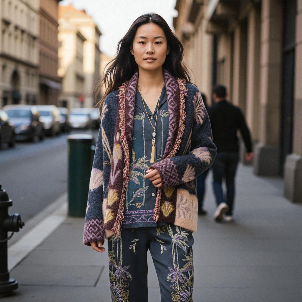 The Midnight Cocoon: Alpaca Dreams in Notte Blue