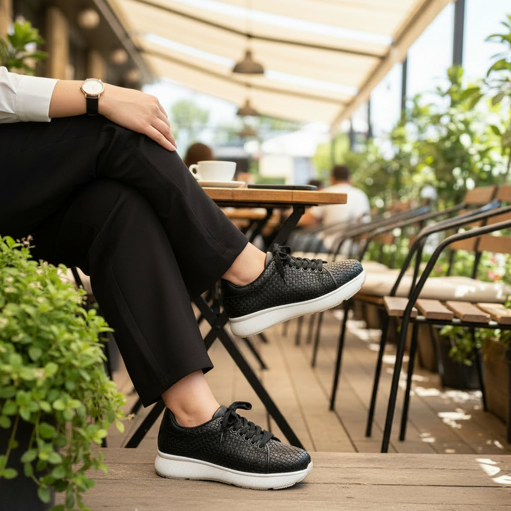 Woven Soul: The Art of Intrecciato Leather Sneakers