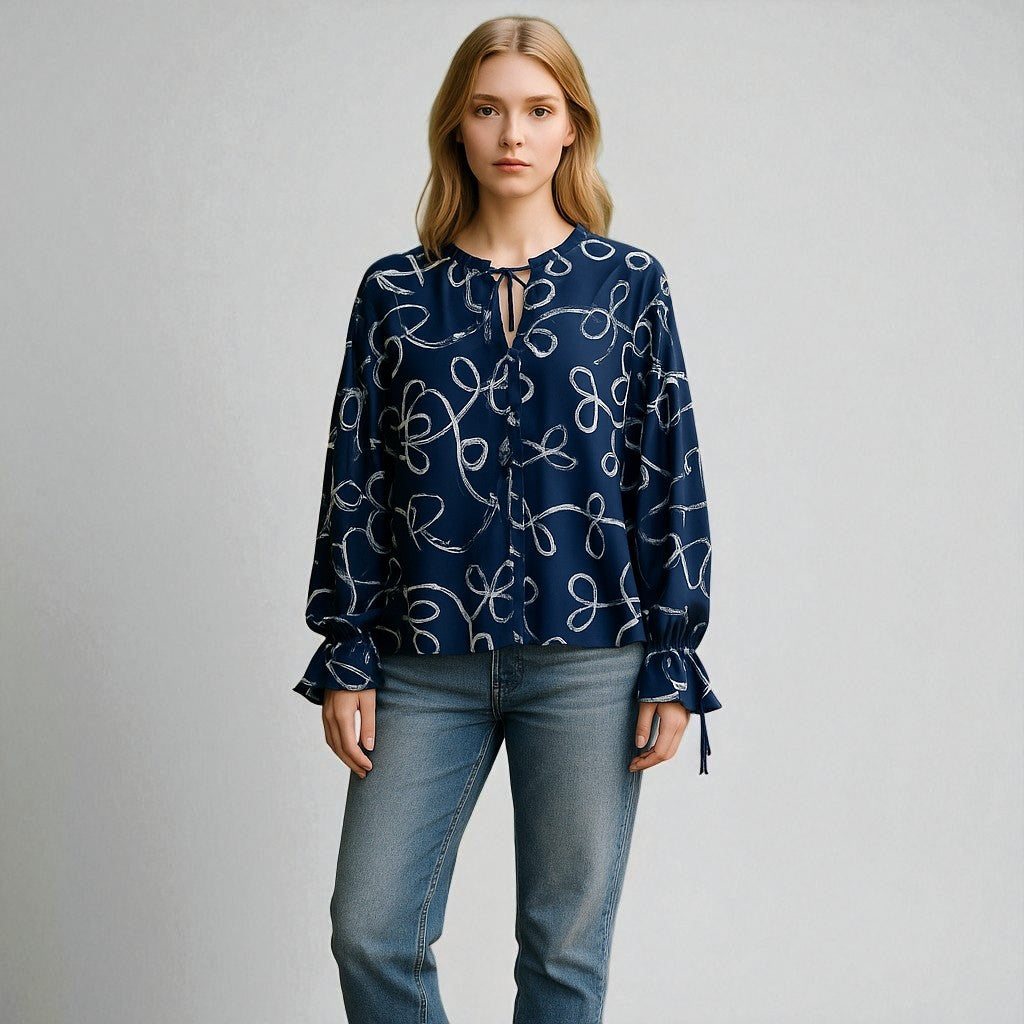 Drifting Lines Blouse