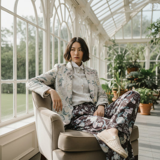 Peonia My Love: A Vernal Waltz in Linen & Light