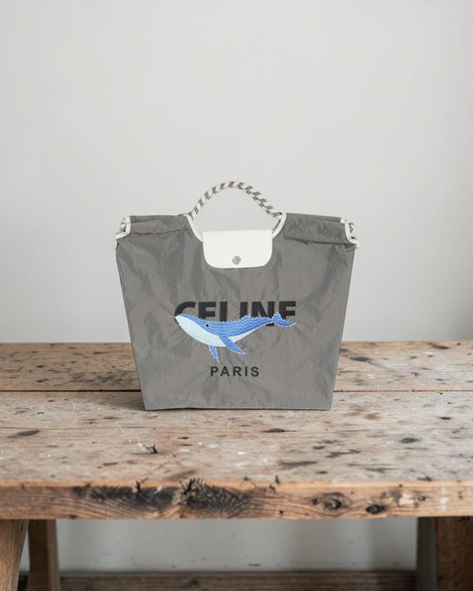 CHIC OCÉAN PARIS: THE WHALE EMBROIDERY TOTE