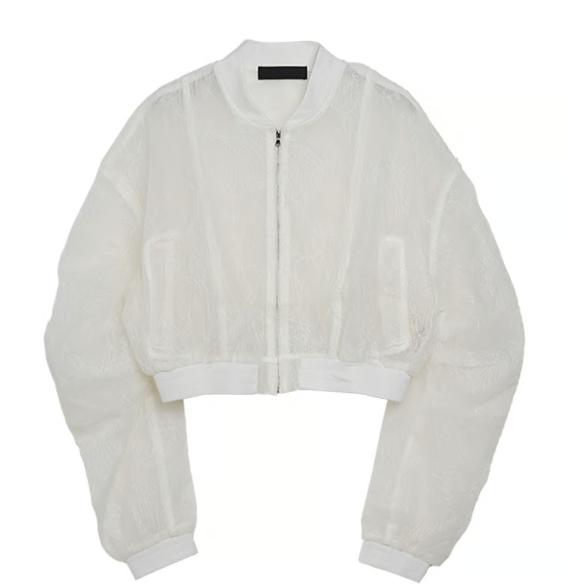 Lace Bomber Jacket