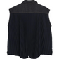 Back Pleated Sleeveless Denim Shirt
