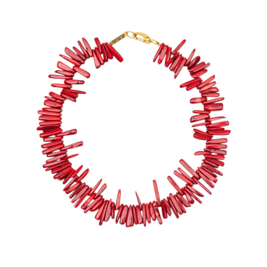 Fringe Coral Neck