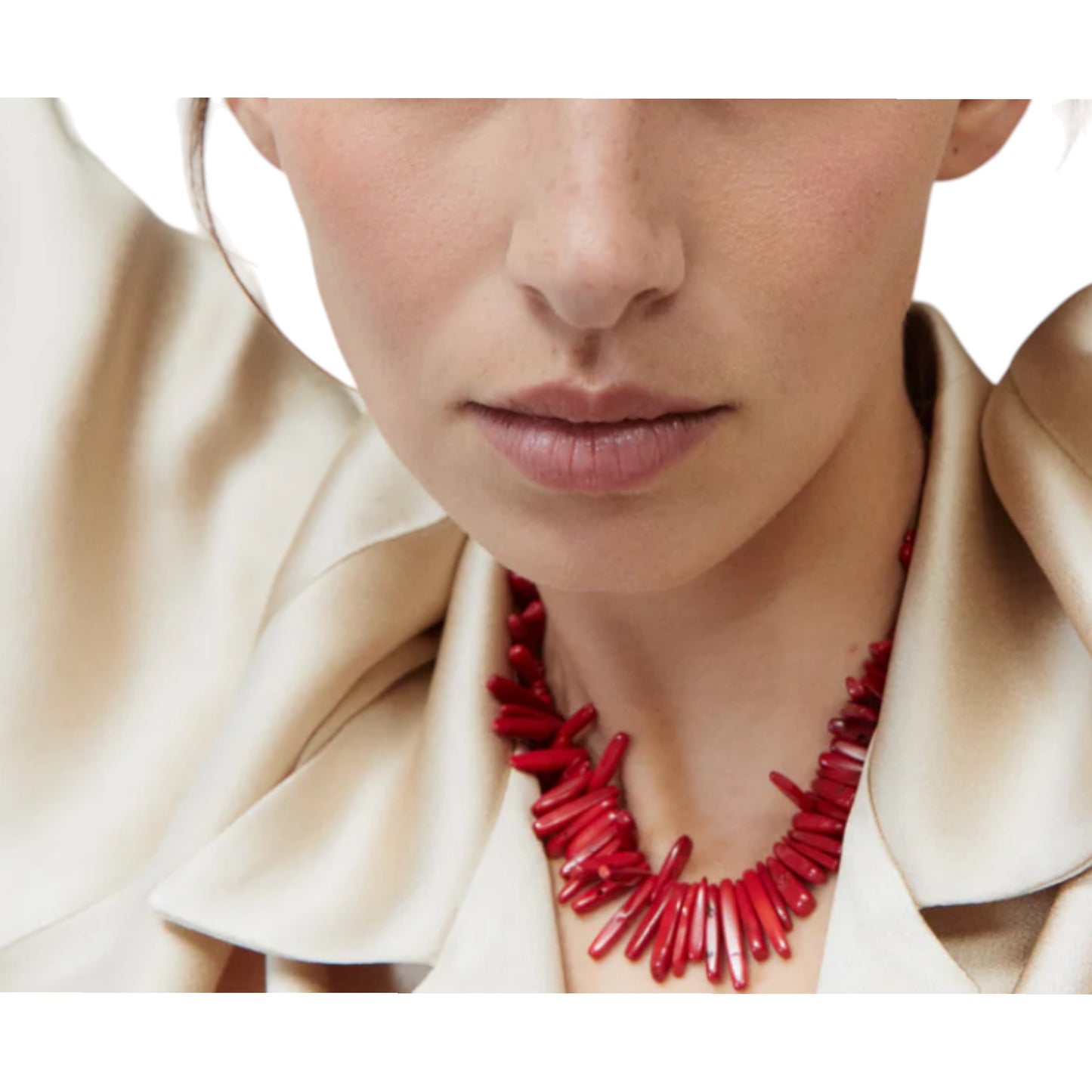 Fringe Coral Neck