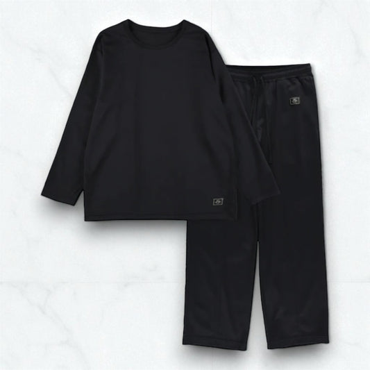 【一般医療機器】Foo Tokyo シルキータッチ ロングスリーブ & ロングパンツ リカバリーウェアセット ブラック