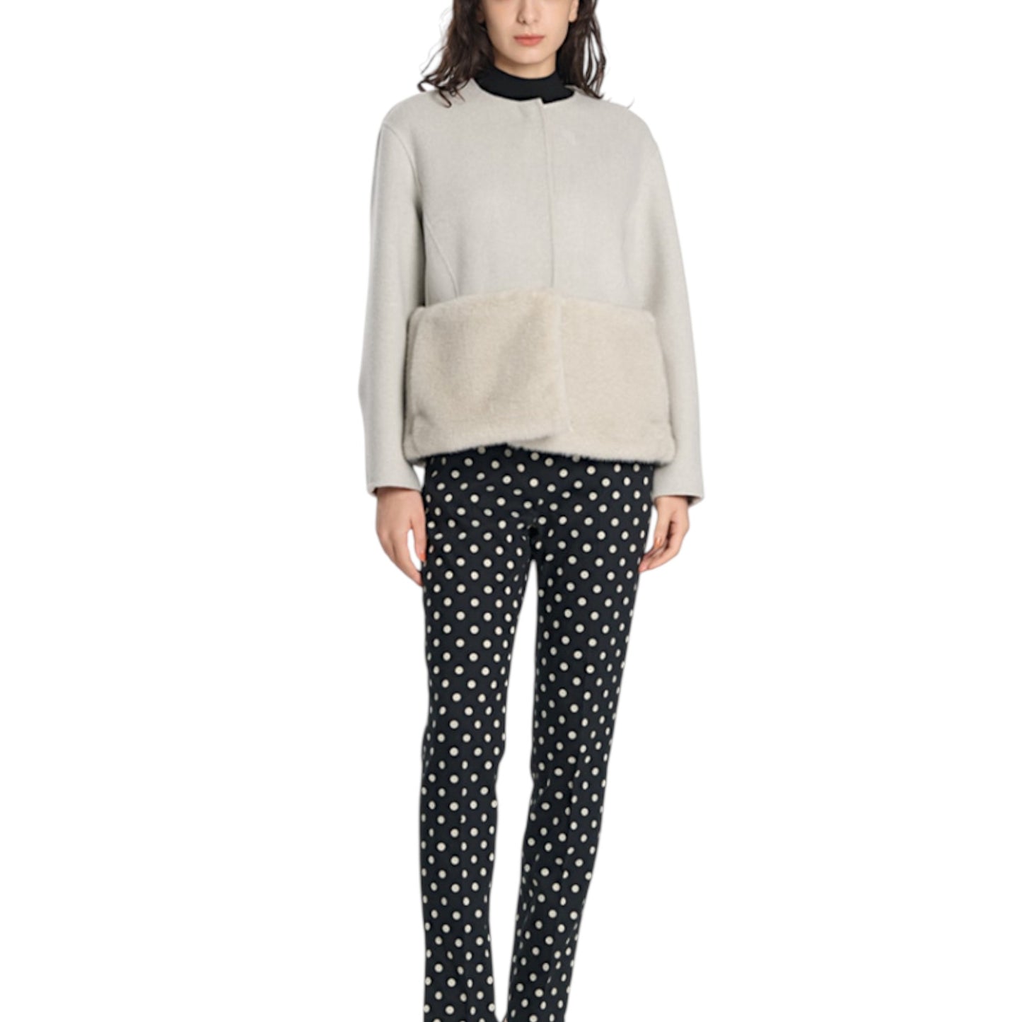 The Urban Shadow: A Mink-Trimmed Double-Face Blouson