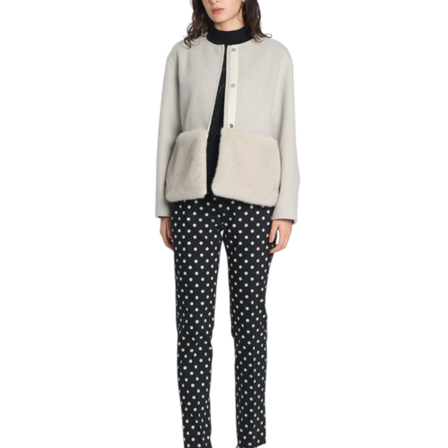 The Urban Shadow: A Mink-Trimmed Double-Face Blouson