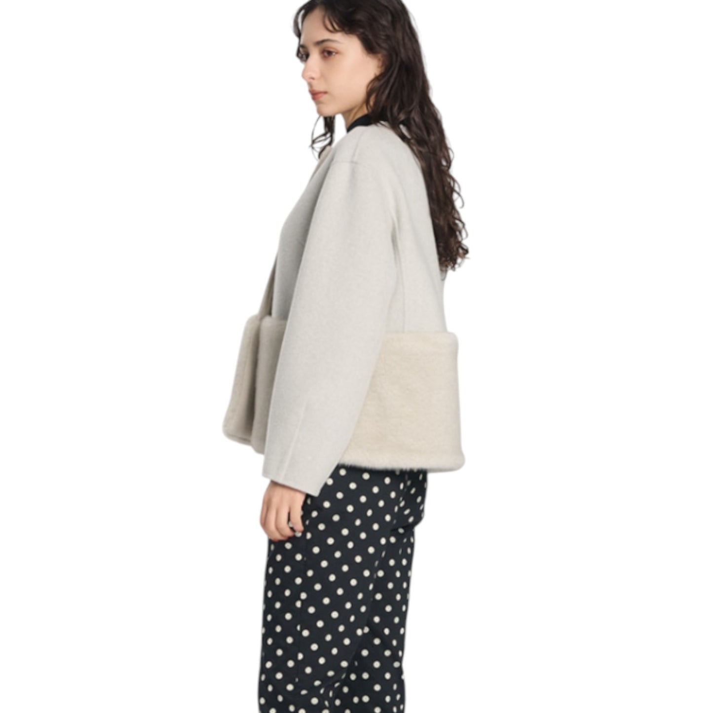 The Urban Shadow: A Mink-Trimmed Double-Face Blouson