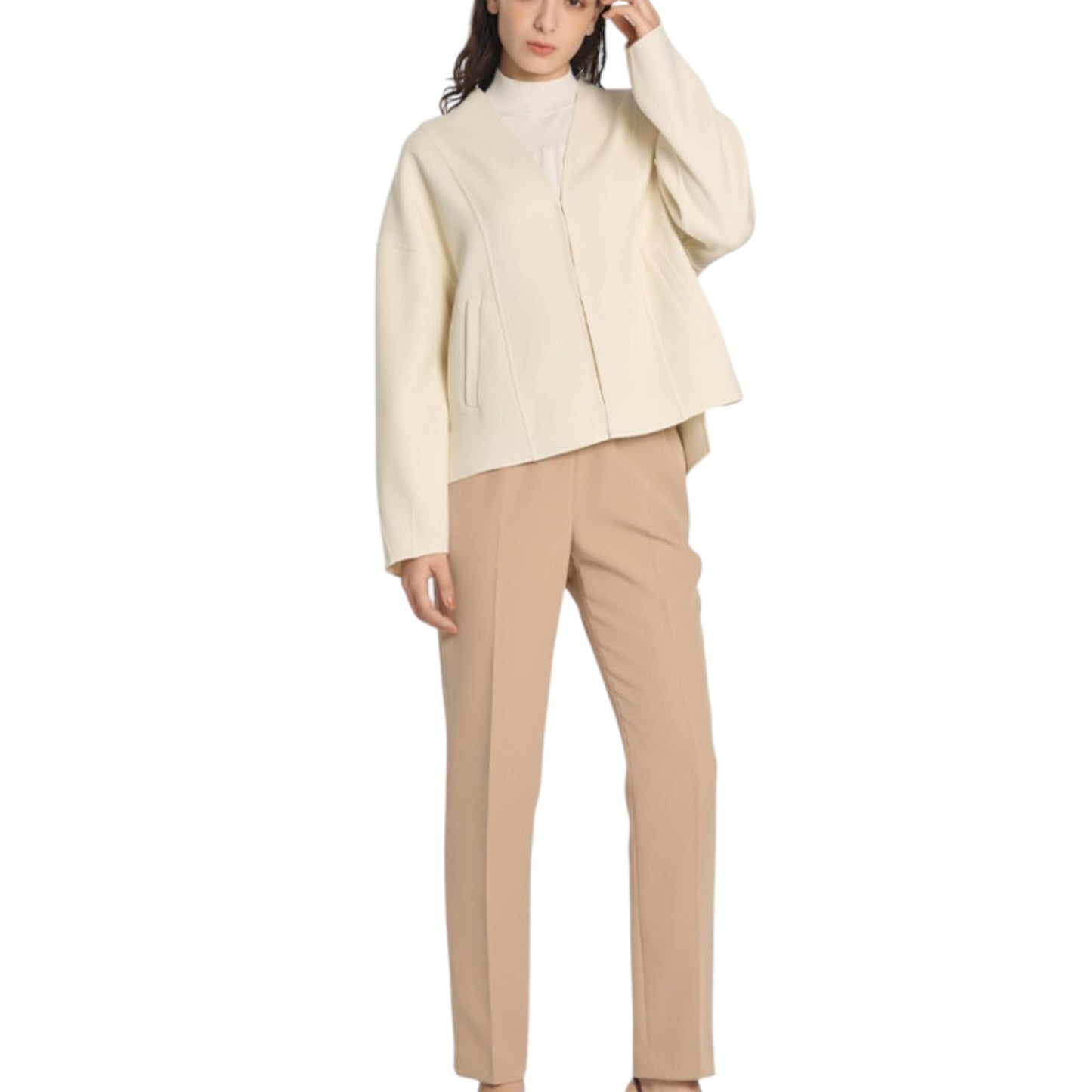 The Sculpted Ivory: Double-Face Wool Harmony