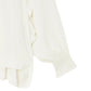 The Ivory Whisper: A Ruffled Dream Blouse