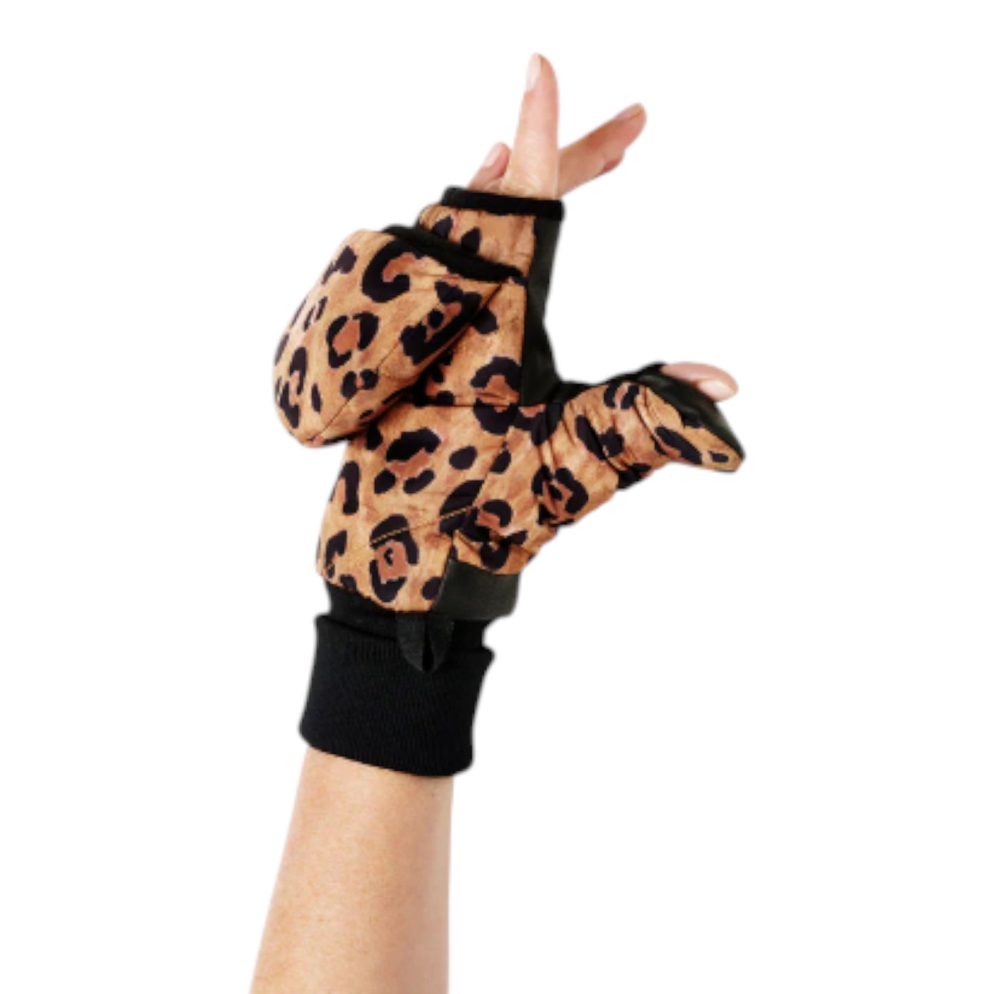 The Urban Adventurer: FUDOON レオパード柄 コンバーチブルミトン (Moofles)