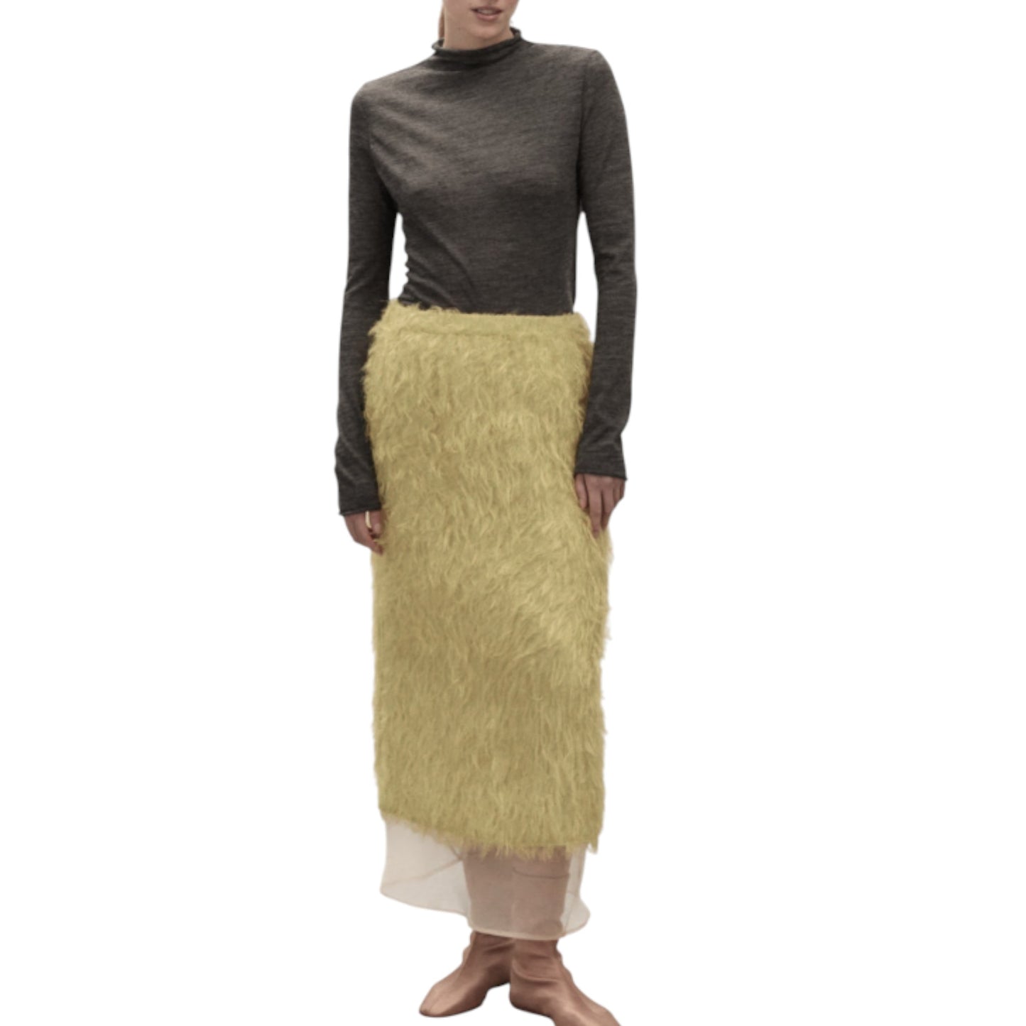 The Ethereal Movement: Fringe &amp; Organza Layered Skirt