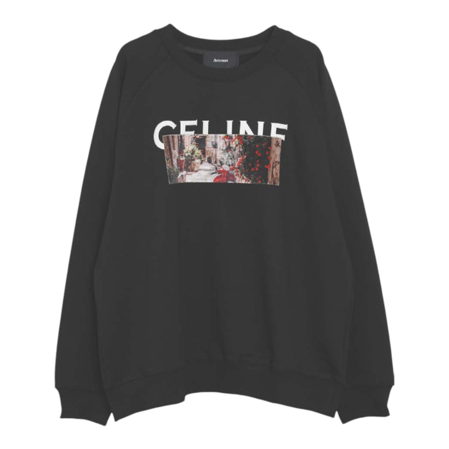 The Parisian Vista: Velveteen Streetscape Embroidered Sweatshirt