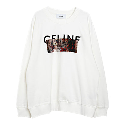 The Parisian Vista: Velveteen Streetscape Embroidered Sweatshirt