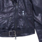 The Evolving Icon: Navy Lamb Leather Biker Jacket