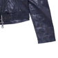 The Evolving Icon: Navy Lamb Leather Biker Jacket