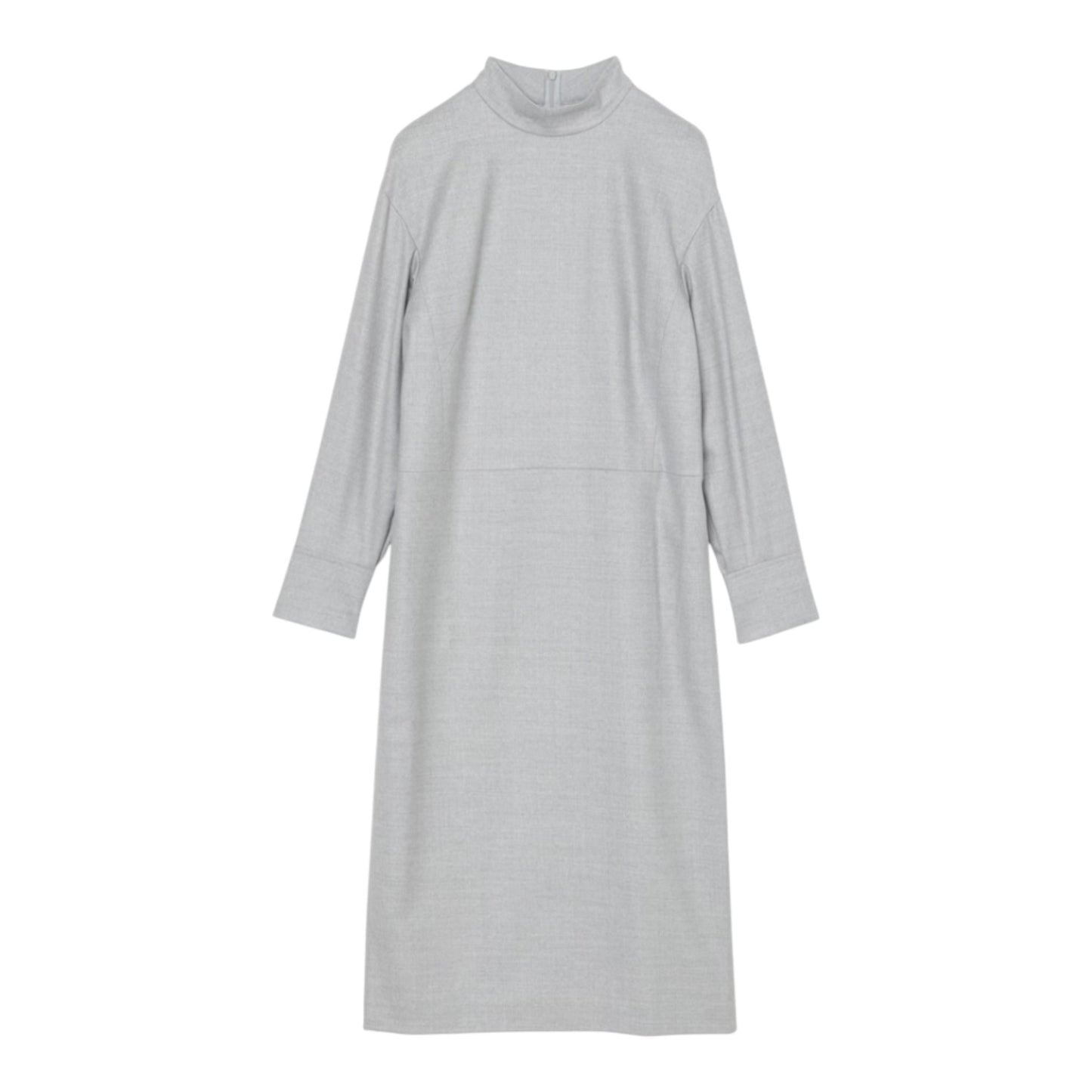 The Saxony Excellence: Structured Wool Midi Dress