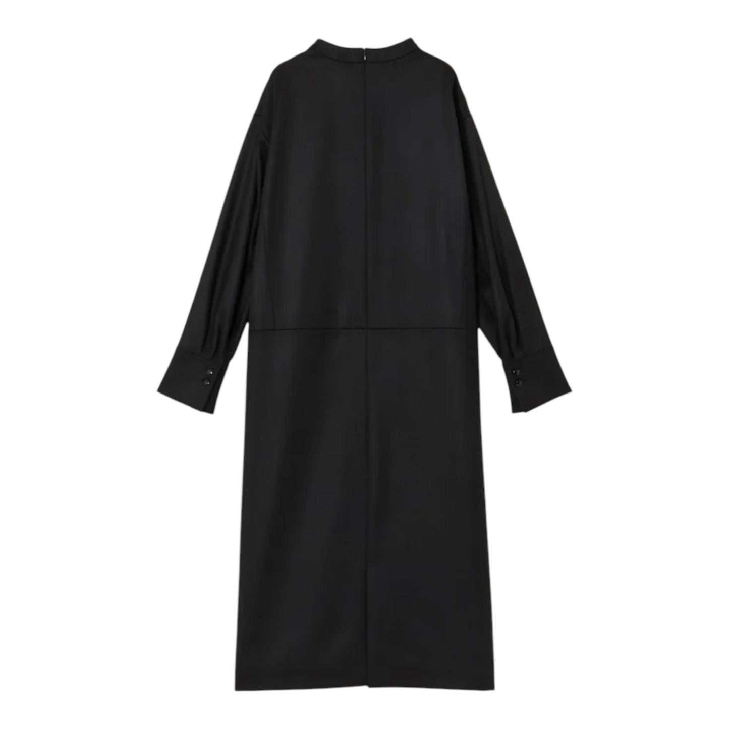 The Saxony Excellence: Structured Wool Midi Dress