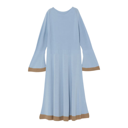 Modern Contrast: VICTORY Bicolor Knit Midi Dress