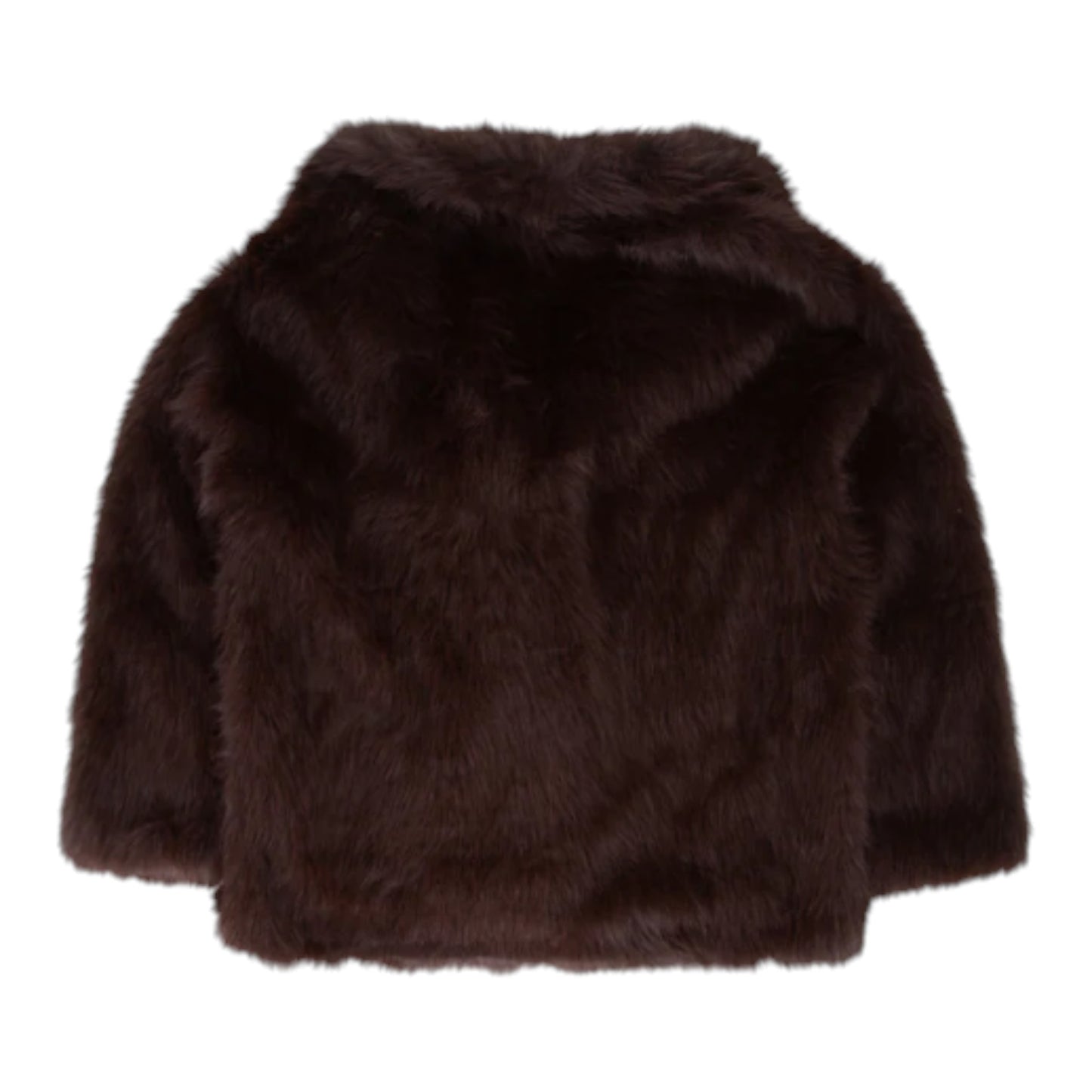 Venetian Cloud: Double-Breasted Eco-Fur Short Coat
