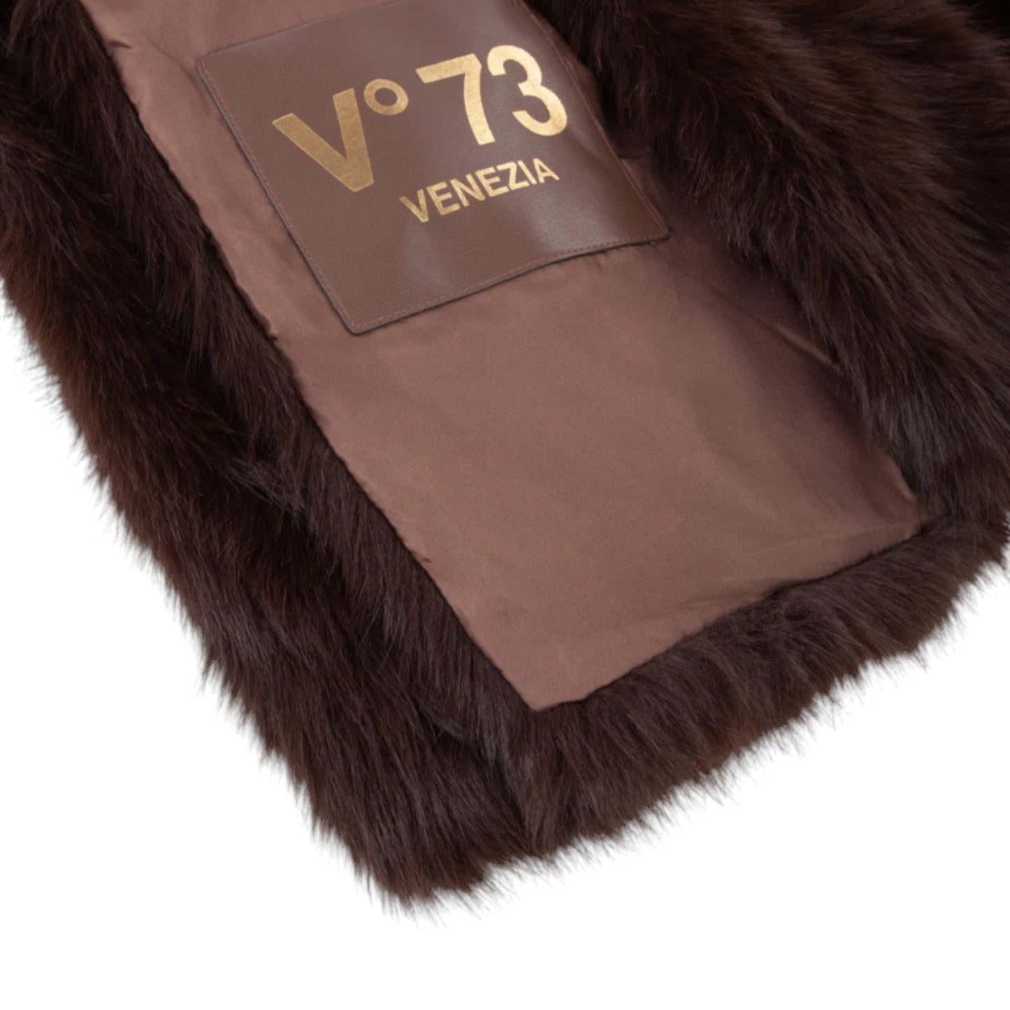 Venetian Cloud: Double-Breasted Eco-Fur Short Coat