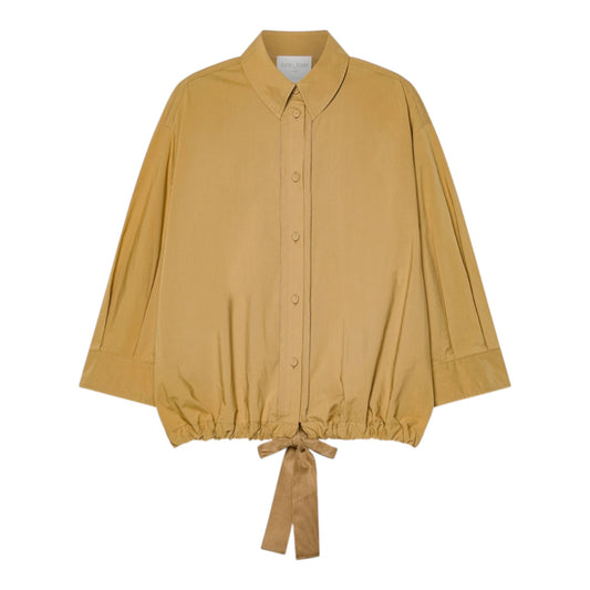 Airy Urbanity: The Grosgrain Ribbon Poplin Blouse