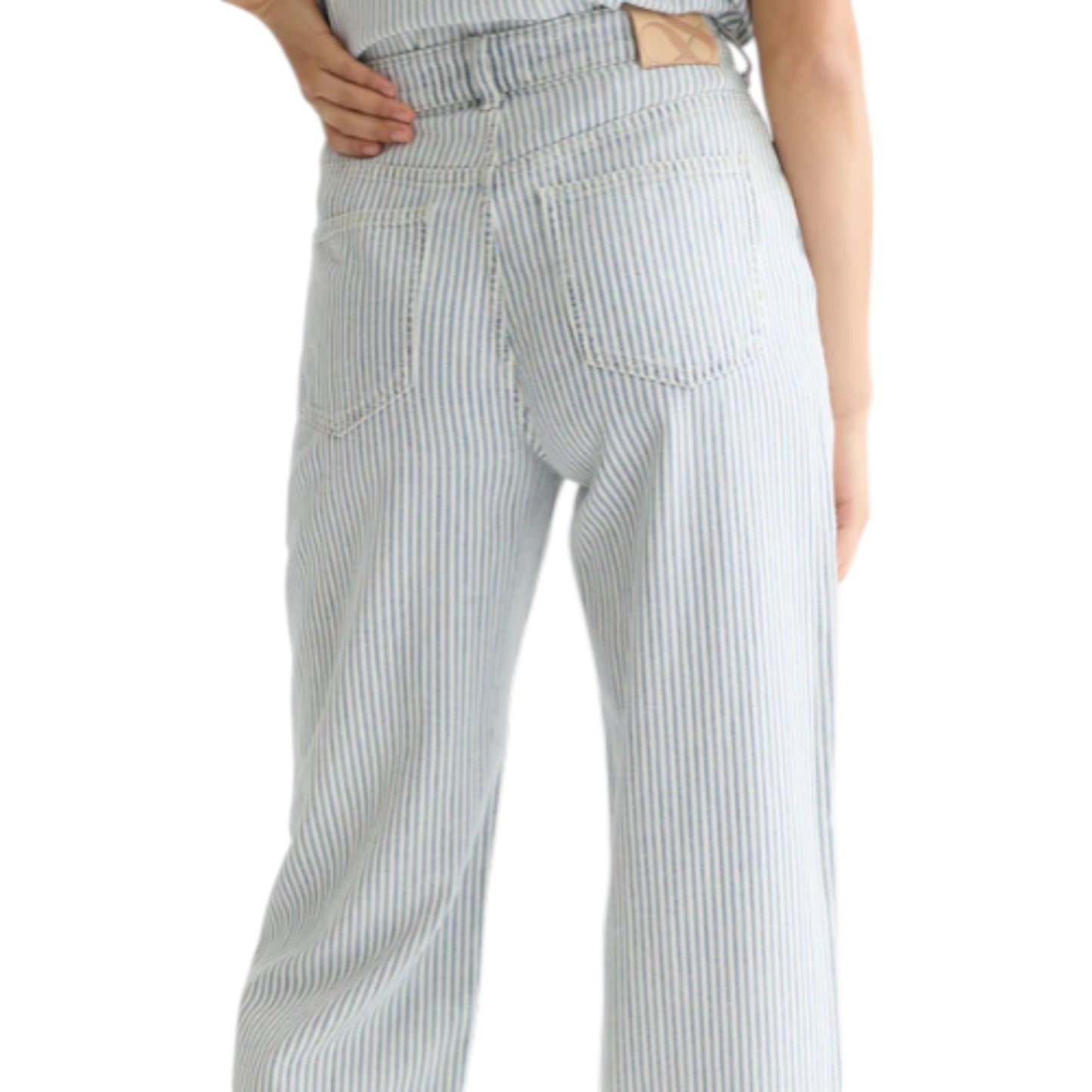 Linear Light: The Tonal Stripe Straight Denim