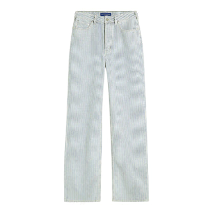 Linear Light: The Tonal Stripe Straight Denim