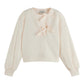 The Ribbon Serenade: Elevated Lounge Sweatshirt