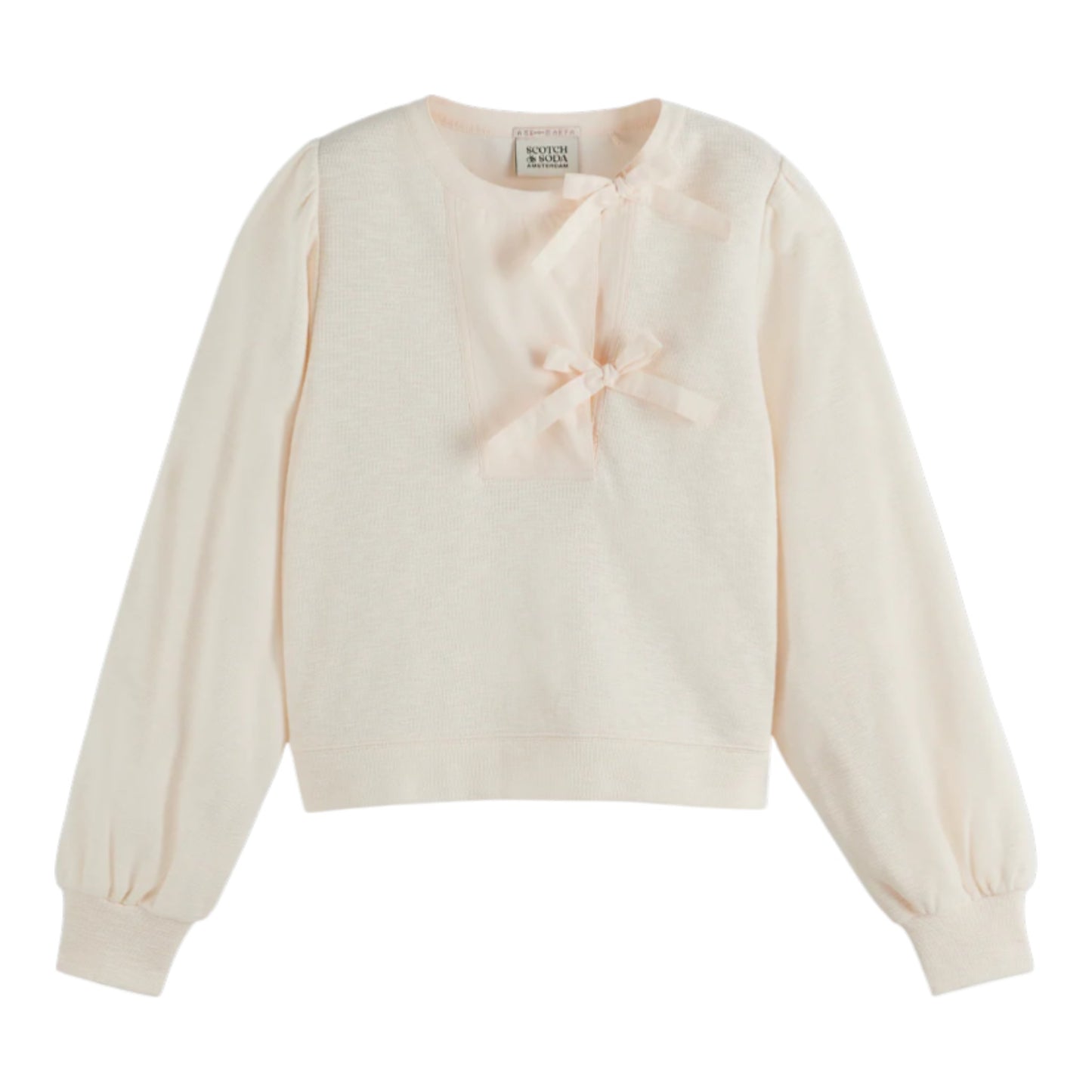 The Ribbon Serenade: Elevated Lounge Sweatshirt