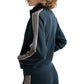 Midnight Velocity: The Embroidered Interlock Jacket