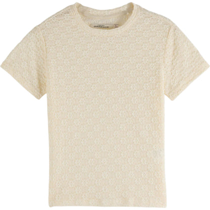 Ethereal Flora: The Open-Work Lace Tee
